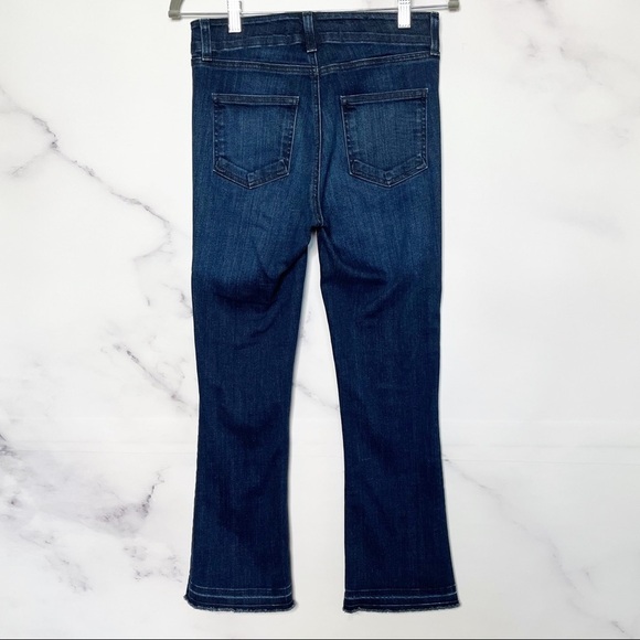 Veronica Beard Carolyn 10” Baby Boot Lace Up Raw Hem Jeans - Picture 11 of 16